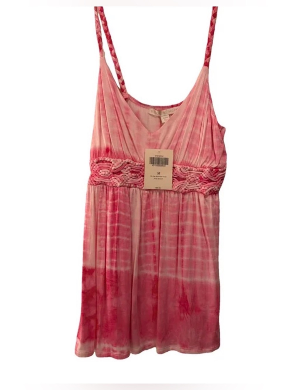 NWT Boston Proper macrame tie dye tank